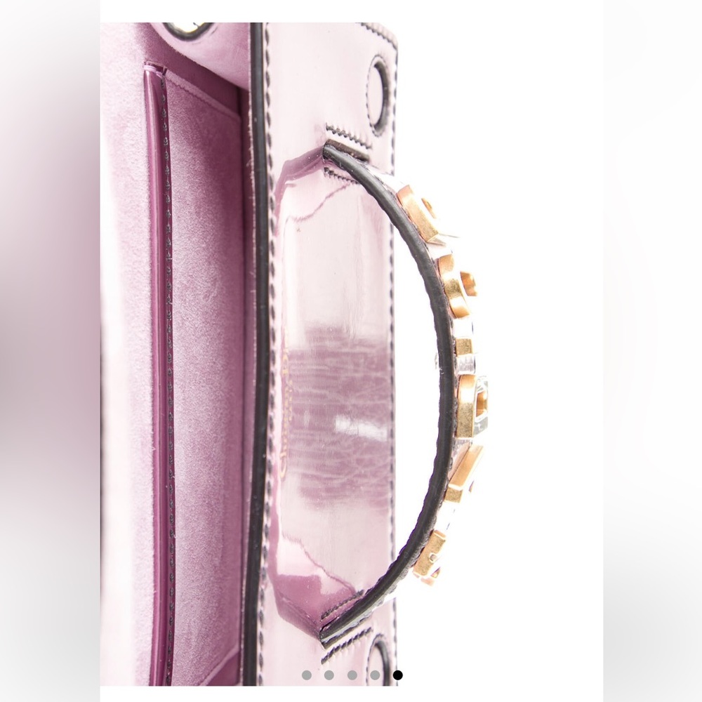 Christian Dior Mini J’Adior Purple/Pink Patent Leather Chain Flap Bag - Picture 4 of 6